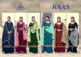 Alisa Raas Plazzo Style Silk Jacquard Salwar Suits Catalog