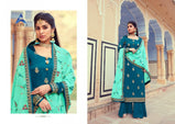Alisa Raas Plazzo Style Silk Jacquard Salwar Suits Catalog