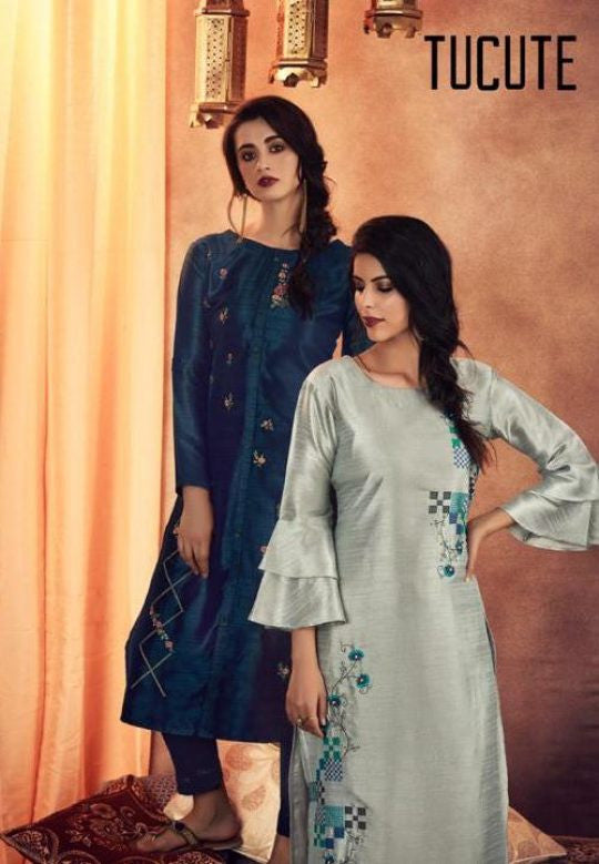 Karma Trendz Tucute 828 Series Kurti With Bottom Catalog