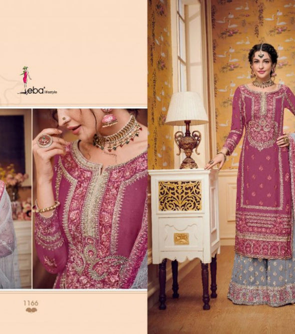 Eba Lifestyle Hurma Vol-32 Heavy Georgette Party Wear Suits Catalog