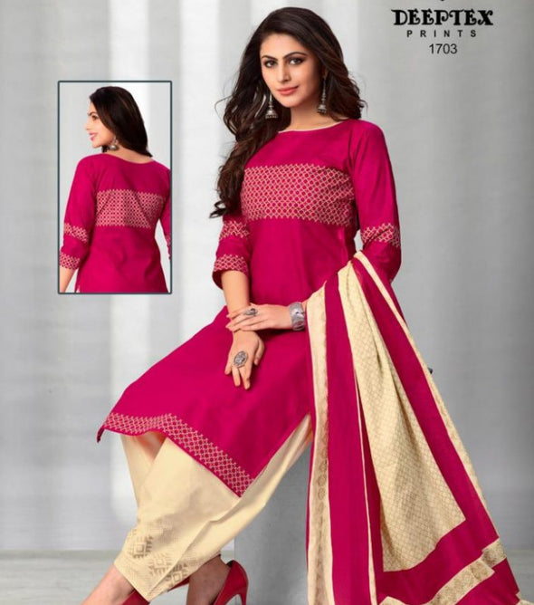 Deeptex Chief Guest Vol-17 Printed Cotton Dress Material Catalog