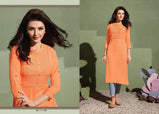 Kessi Rangoon Homerun Slub Rayon With Shifli Work Kurti Catalog
