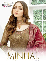 Rinaz Fashion Minhal Vol-2 Pakistani Style Suits Catalog