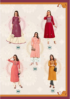 Kajal Style Fashion Paradise Vol-1 Kurti With Plazzo, Sharara & Pant Pair Catalog