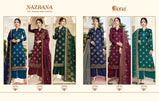 Fiona Nazrana Top Jacquard Heavr Dupatta Salwar Suits Catalog