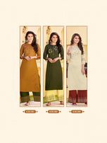 Ladies Flavour Signature Vol-2 Kurti With Bottom Catalog