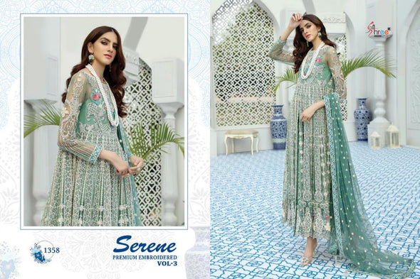 Shree Fabs Serene Vol-3 Premium Embroidered Pakistani Style Suits Catalog