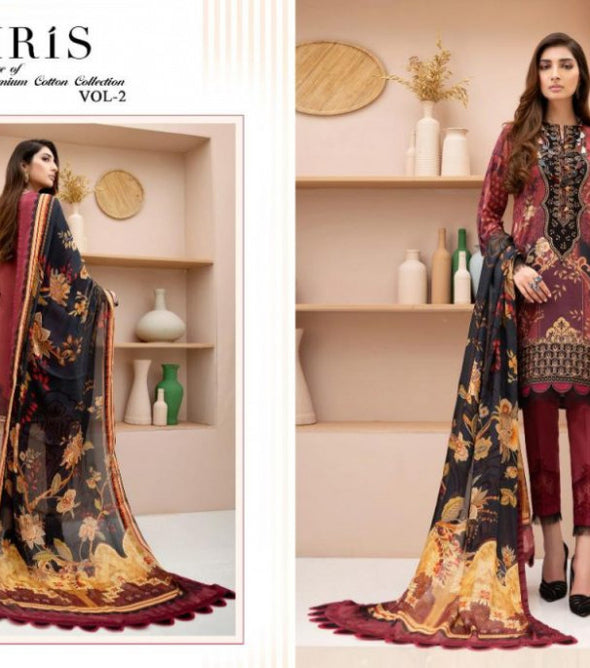 Shree Fabs Iris A Range of Premium Cotton Collection Suits Catalog