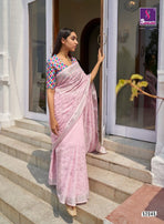 Shangrila Shantam Pure Weaving Linen Saree With Kalamkari Tread Work Saree Catalog