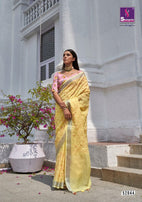 Shangrila Shantam Pure Weaving Linen Saree With Kalamkari Tread Work Saree Catalog