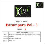 Kessi Parampara Vol-3 Straigh Cotton Silk Salwar Suits Catalog