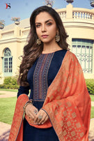 Deepsy Monalisa Silk Straight Slawar Suits Catalog Collection