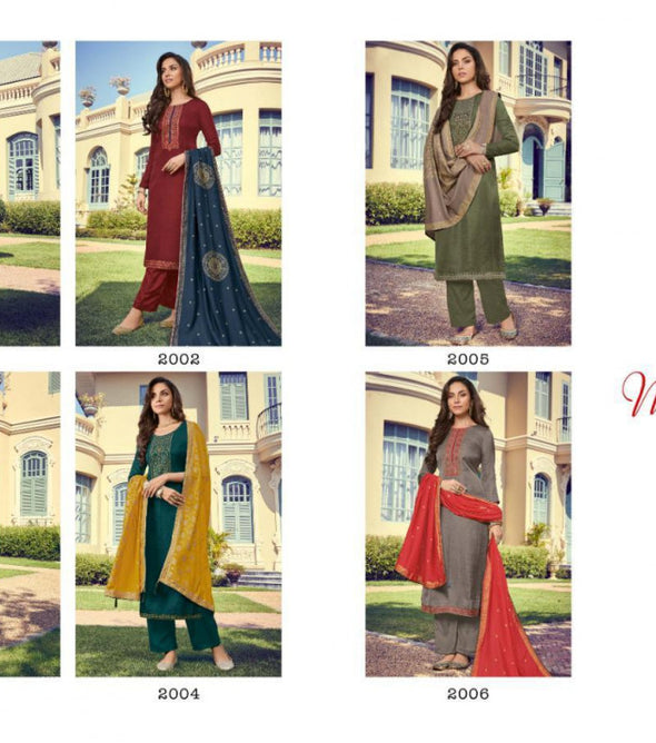 Deepsy Monalisa Silk Straight Slawar Suits Catalog Collection