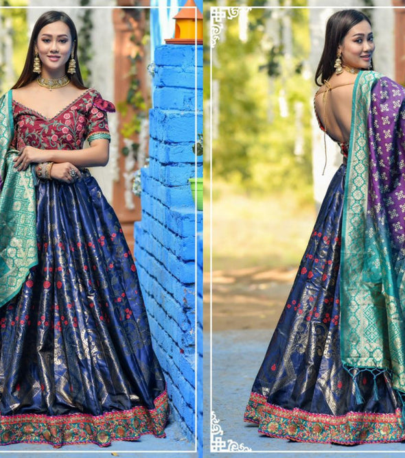 Peafowl Vol-56 Party Wear Banarasi Lehenga Choli Catalog Collection
