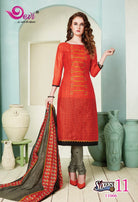 Devi Sixers Vol-11 Printed Cotton Suits Catalog