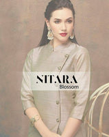 Nitara Blossom Silk Jacquard Kurti With Bottom Catalog