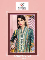 Charizma Designer Anaya Viva Vol-1 Pakistani Style Dress Material Catalog