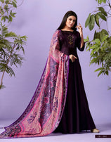 Lymi Originals Palace Silk Gown With Dupatta Catalog