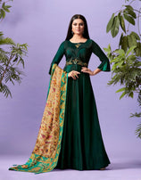 Lymi Originals Palace Silk Gown With Dupatta Catalog