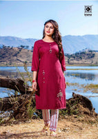 Kiana Titli Kurti With Pant Pair Catalog Collection