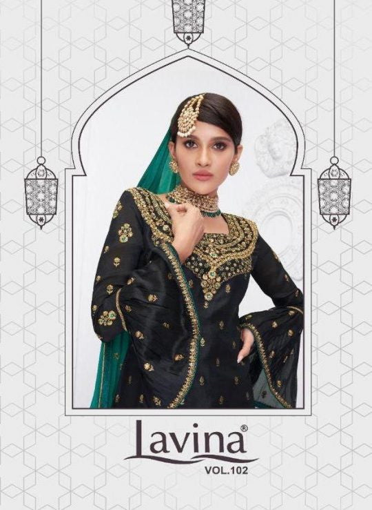 Lavina Vol-102 Dola Silk Straight Salwar Kameez Catalog