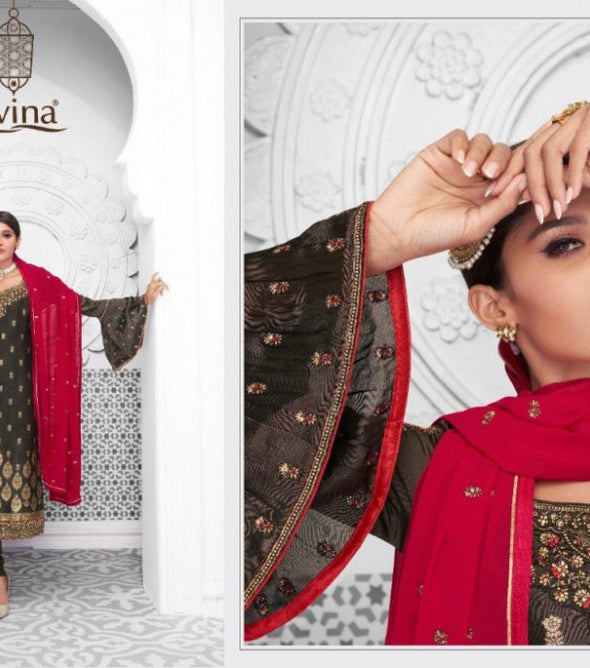 Lavina Vol-102 Dola Silk Straight Salwar Kameez Catalog