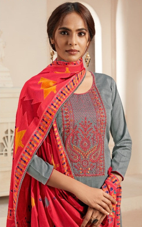 Levisha Panihari Jam Cotton Plazzo Style Suits Catalog