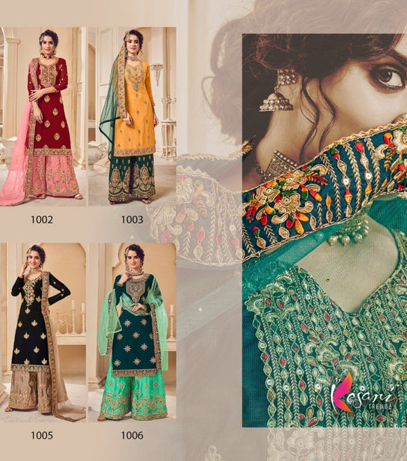 Kesari Trendz Soni Kudi Vol-1 Georgette With Heavy Panchrangi Work Suits Catalog