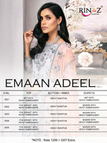 Rinaz Fashion Emaan Adeel Vol-1 Pakistani Style Suits Catalog