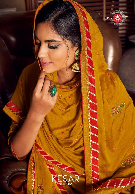 Tripple A Kesar Vol-2 Plazzo Style Salwar Suits Catalog
