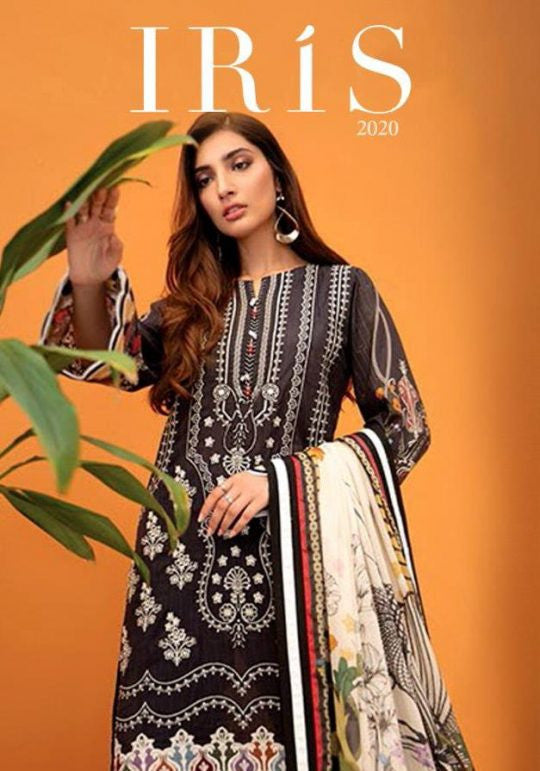 Fariyas Luxury Lawn Iris 2020 Pure Lawn Cotton Digital Prints Suits Catalog