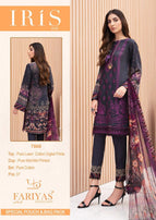 Fariyas Luxury Lawn Iris 2020 Pure Lawn Cotton Digital Prints Suits Catalog