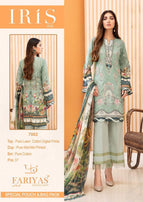Fariyas Luxury Lawn Iris 2020 Pure Lawn Cotton Digital Prints Suits Catalog