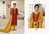 Kalarang Cristy Vol-2 Jam Silk Cotton Embroidery Work Suits Catalog