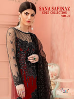Shree Fabs Sana Safinaz Gold Collection Vol-3 Pakistani Fancy Suits Catalog