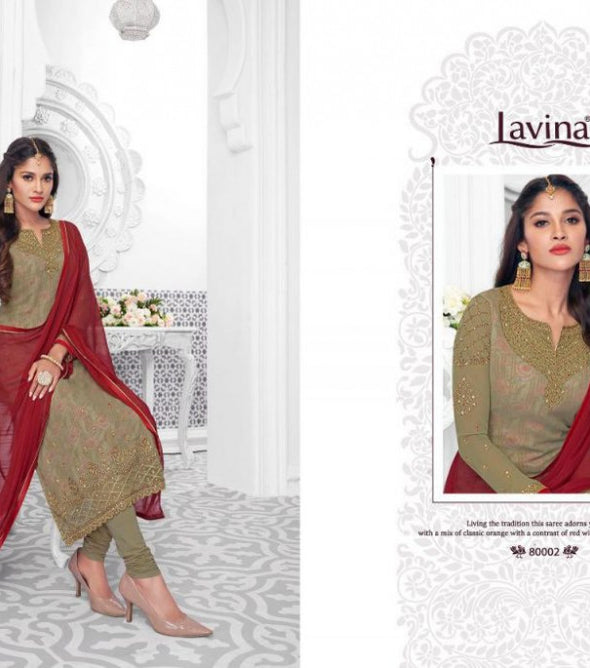 Lavina Nx Vol-8 Georgette Straight Salwar Kameez Catalog