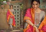 Shahnaz Arts Diyah Tussar Silk Suits Catalog Collection