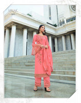 Glossy Simar Heenaz Vol-2 Straight Salwar Kameez Catalog