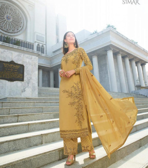 Glossy Simar Heenaz Vol-2 Straight Salwar Kameez Catalog