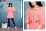 STF Florence Vol-21 Rayon Slub Stylish Short Tops Catalog