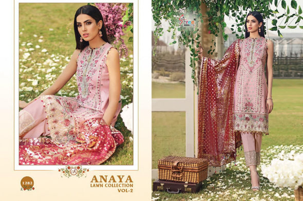 Shree Fabs Anaya Lawn Collection Vol-2 Pakistani Style Suits Catalog