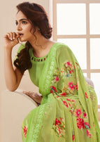 Shangrila Kamini Vol-14 Georgette With Kalamkari Border Saree Catalog