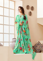 Shangrila Kamini Vol-14 Georgette With Kalamkari Border Saree Catalog