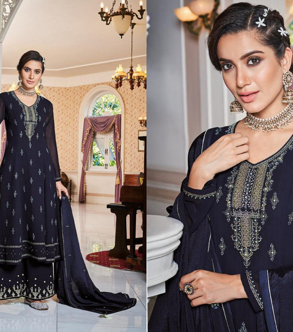 Sajawat Creation Mahira Vol-1 Pllazo Style Readymade Salwar Kameez Catalog