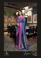 Rajtex Kiyara Silk Pure Satin Saree Catalog Collection