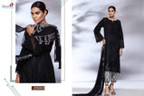 Saniya Charizma Qura Black And White Cambric Cotton  Salwar Kameez Collection