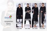 Saniya Charizma Qura Black And White Cambric Cotton  Salwar Kameez Collection