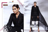 Saniya Charizma Qura Black And White Cambric Cotton  Salwar Kameez Collection