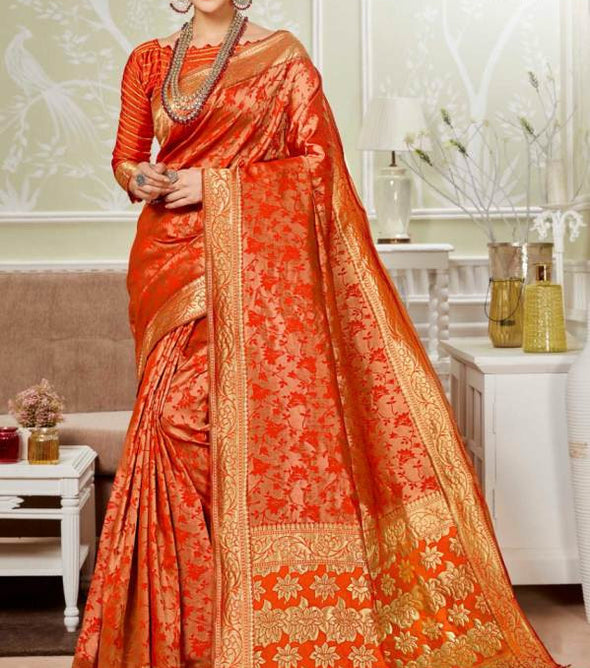 Vaamika Fashion Samparda Heavy Silk Festive Wear Saree Catalog Collection