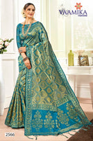 Vaamika Fashion Samparda Heavy Silk Festive Wear Saree Catalog Collection